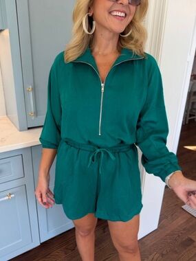 Luxeknit long sleeve romper